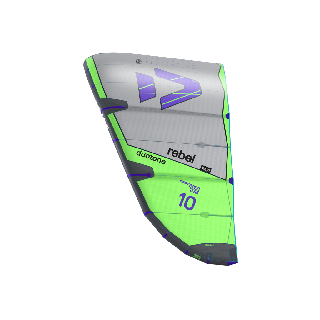 2027 Duotone Rebel SLS Gray/Light-Lime Side 2 Canada