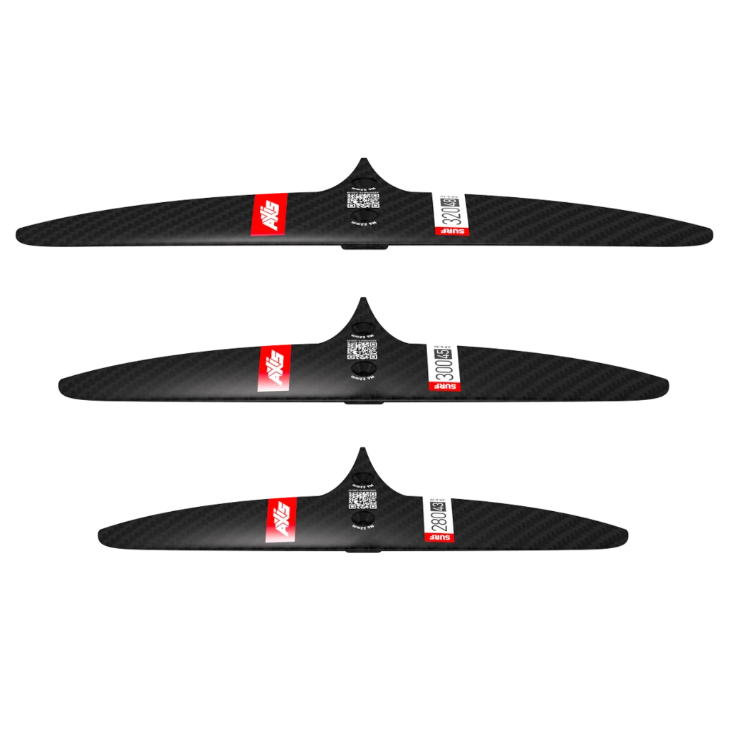 Axis Foils Surf Skinny 280 300 320 Rear Wing Angle