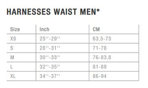ION Harness Size Chart